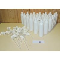 60 HDPE flessen met doseerpomp fabr. Frapak type 193 inhoud 250ml.